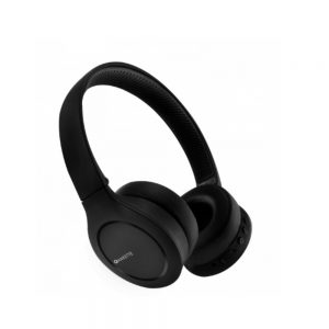 Amkette Urban OnEarz 450 Bluetooth Headphones with Foldable Design & Voice Assistant for All Smartphones (Dual Connectivity) (Opal Black)