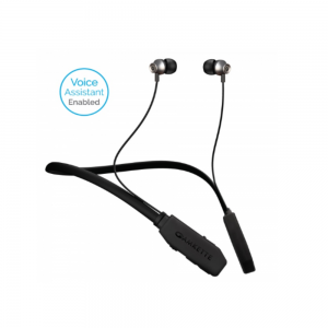 Amkette Trubeats Urban X Bluetooth Wireless Earphones supports Dual Device Pairing and Voice Assistance (Black)