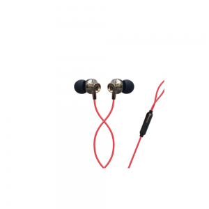 Amkette E7 Ergo Fit In- Ear Earphones (Red)